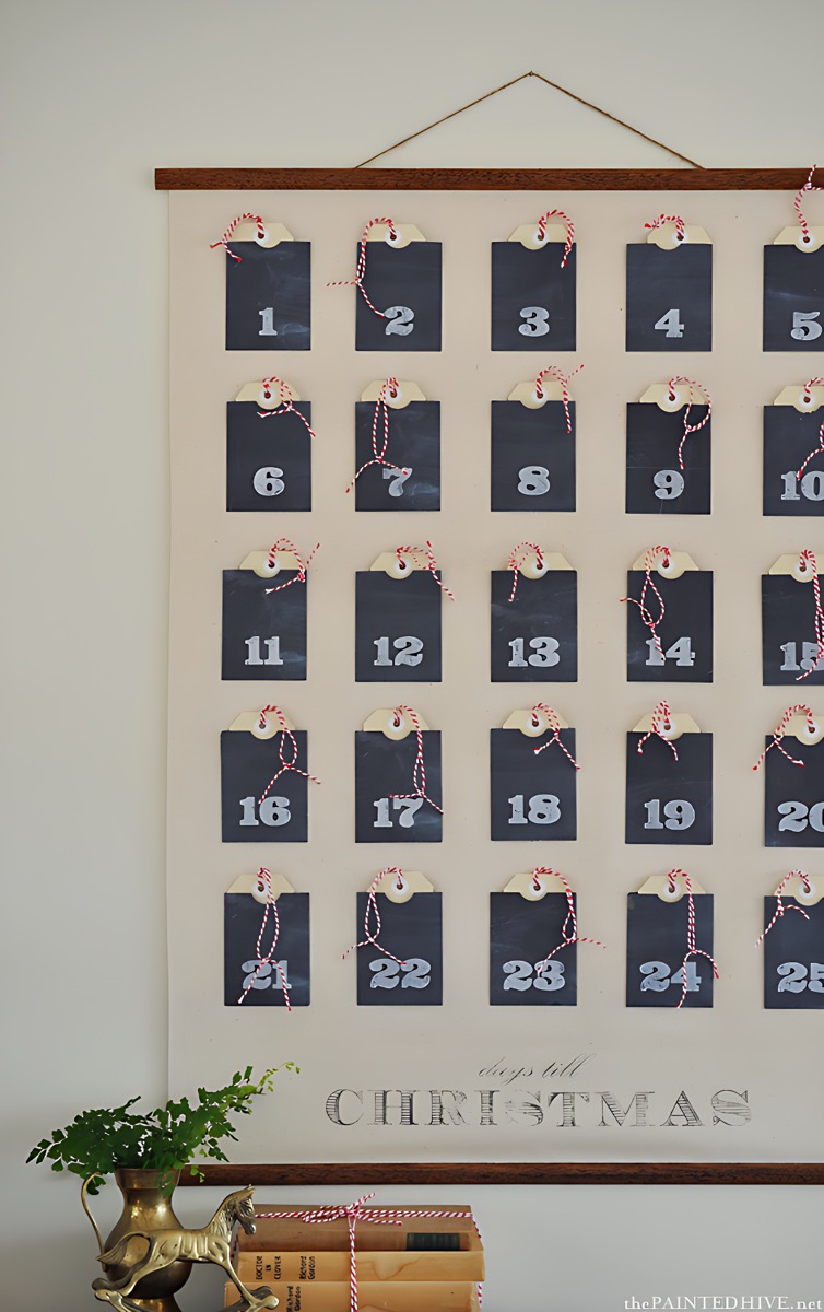 Christmas Advent Calendar Wall Chart