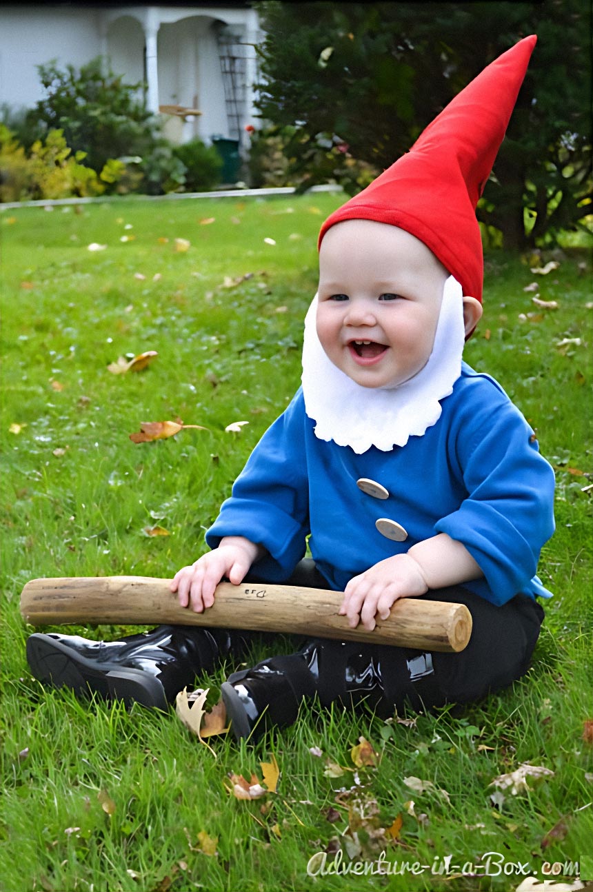 DIY Garden Gnome Halloween Costume