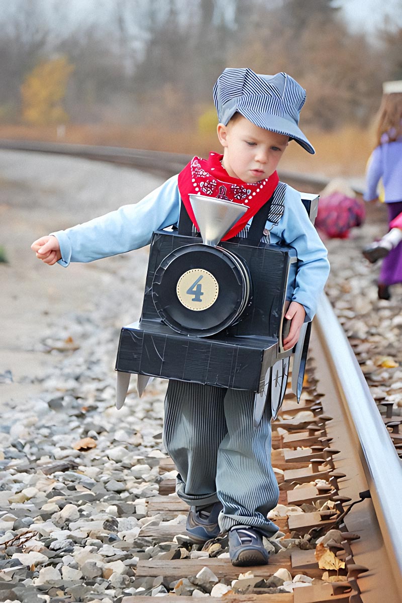 DIY Train Halloween Costume
