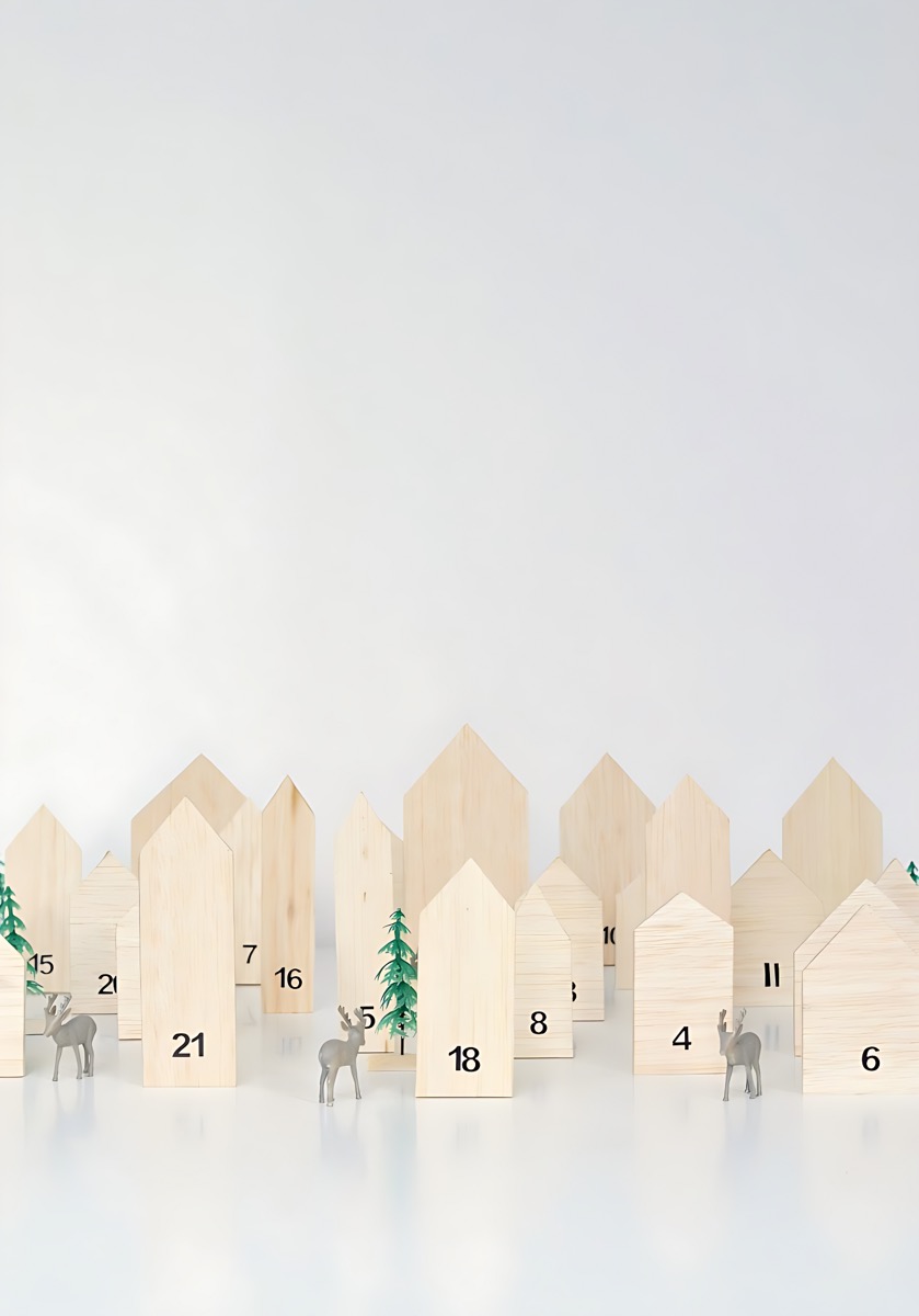Mini House Wooden Advent Calendar