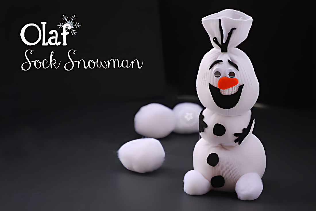 Olaf Sock Snowman Tutorial