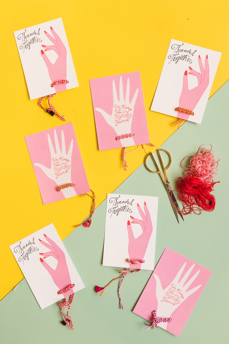 Printable Friendship Bracelet Valentine